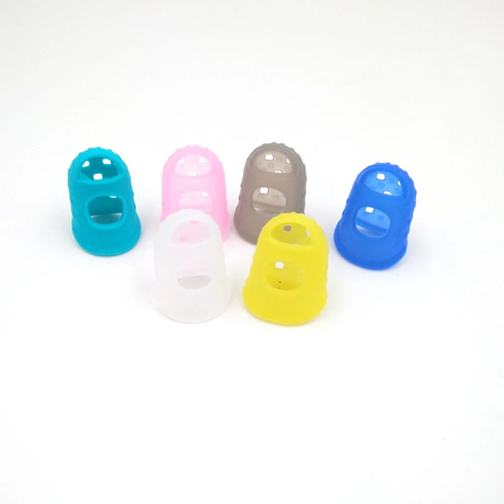 

25 Pcs Finger Cots Guitar Fingertip Protector Guard Protectors Silicone Guards for