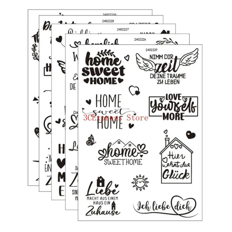 아트 크래프트 양초 유리 제품 목재 가구를위한 스티커 스티커