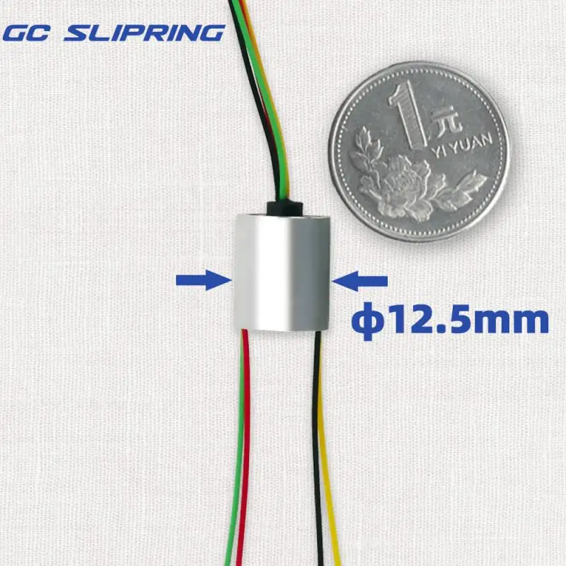 Slip Ring 4rings2A , conductive ring, brush rotating connector, collector ring, carbon brush, sliding ring, 4rings2A, diameter