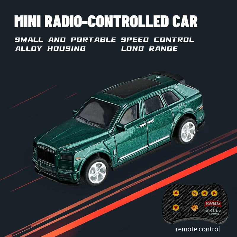 Neues RC-Auto, MINI-Legierung, 1/64 ferngesteuertes Auto, bequem zu tragen, 60 Minuten Arbeitszeit, Kindergeschenke, elektronisches Spielzeug