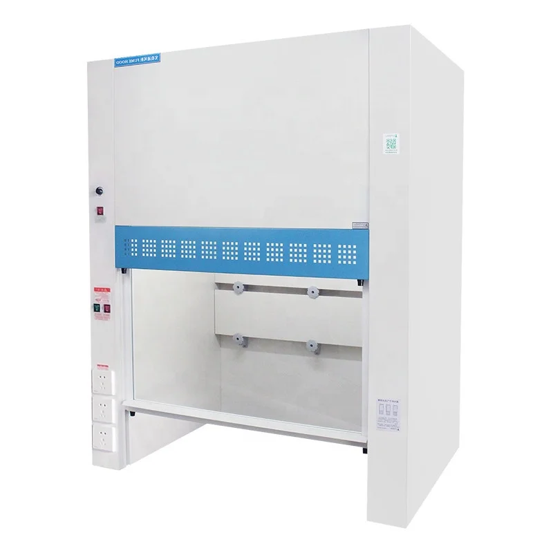 Modern Universal Chemistry Laboratory Exhaust Fume Hood PP Fume Hood Cupboards School Hospital Steel Metal Wood-Style Panel