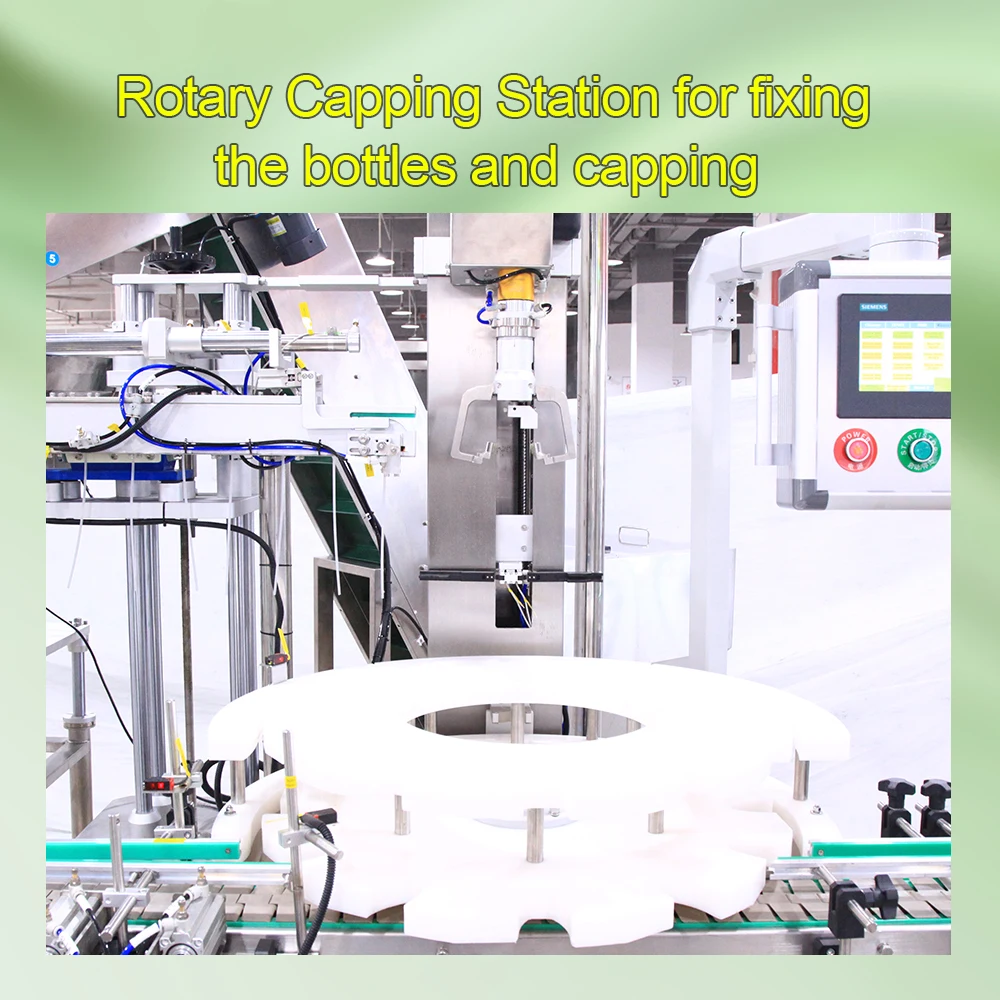 ZXSMART Rotary Plate Automatic Bottle Capper Pump Cap Spray Trigger Plastic Bottle Screw Capping Machine