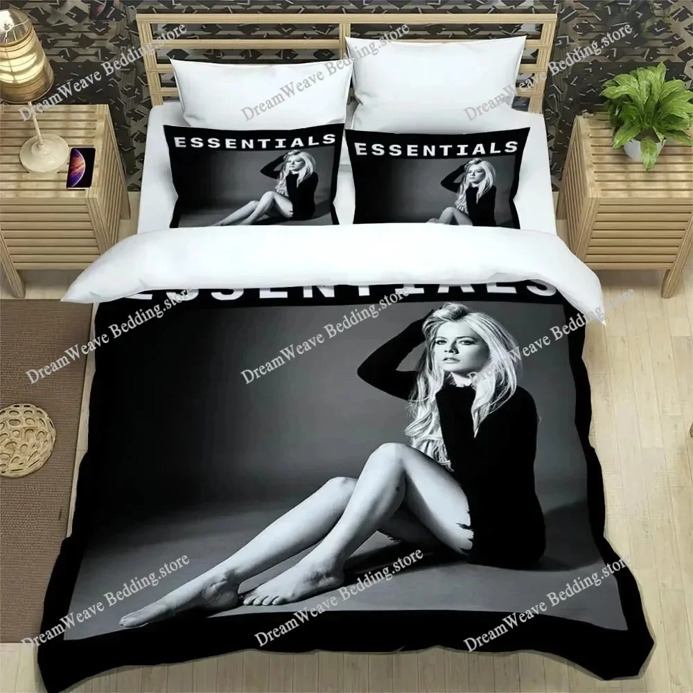 

Music Singer Avril Lavigne Duvet Cover Pillowcase Bedding Set Adult Boys Girls Bedroom Decoration Gift Single Twin King Size