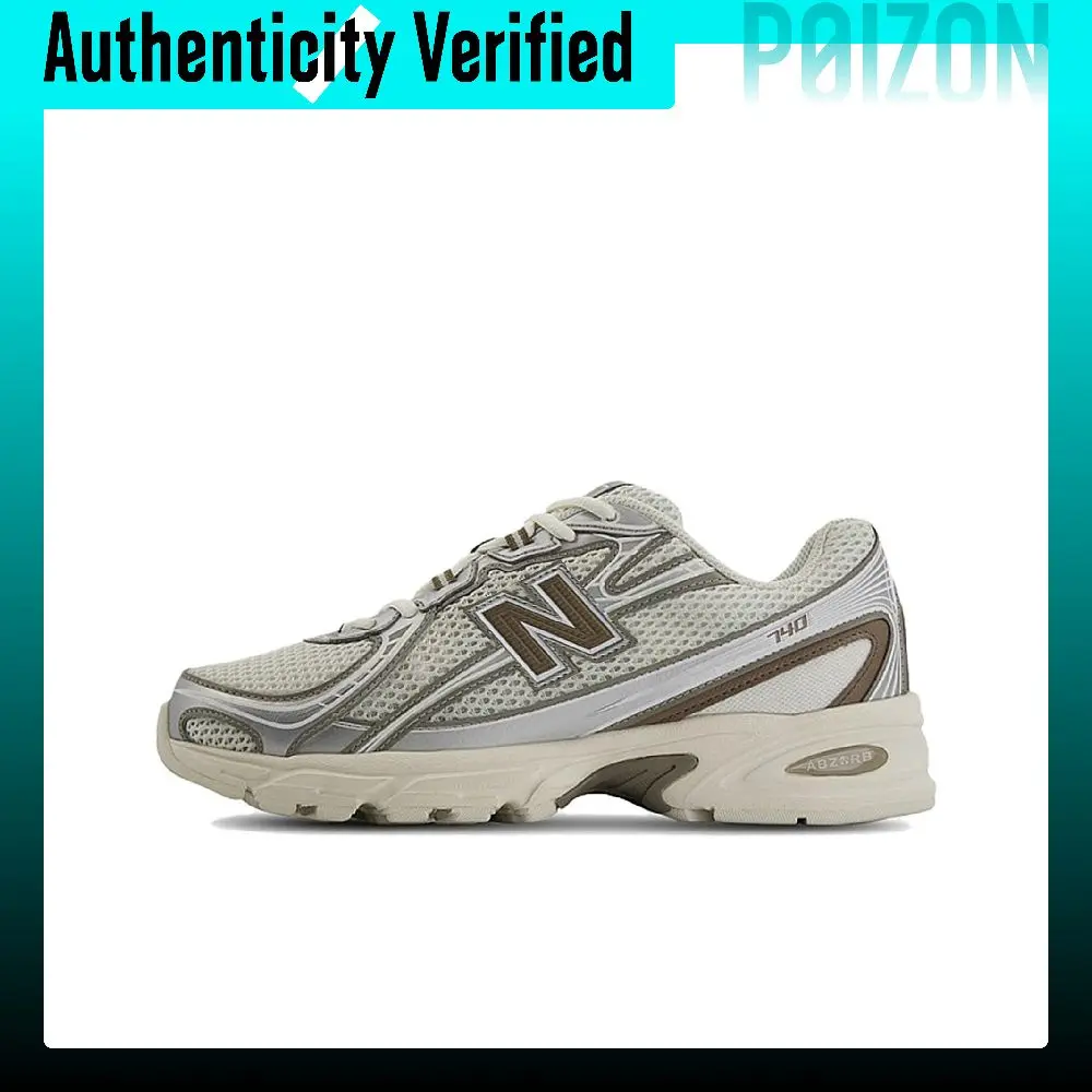 New Balance NB 740 V2 Zapatillas de Running de Caña Baja Unisex Beige Plata U740MU2