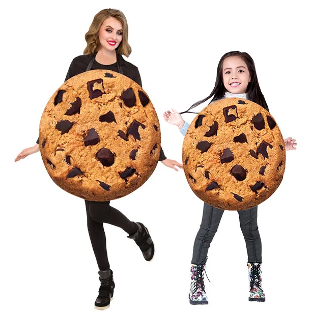 ชุดคอสตูมวันฮาโลวีน ดีไซน์คุกกี้ สำหรับพ่อแม่ลูก งานเลี้ยงประจำปี ร้านอาหาร อาหารเด็กอนุบาล ผ้าโพลีเอสเตอร์ แบบดั้งเดิมของจีน...