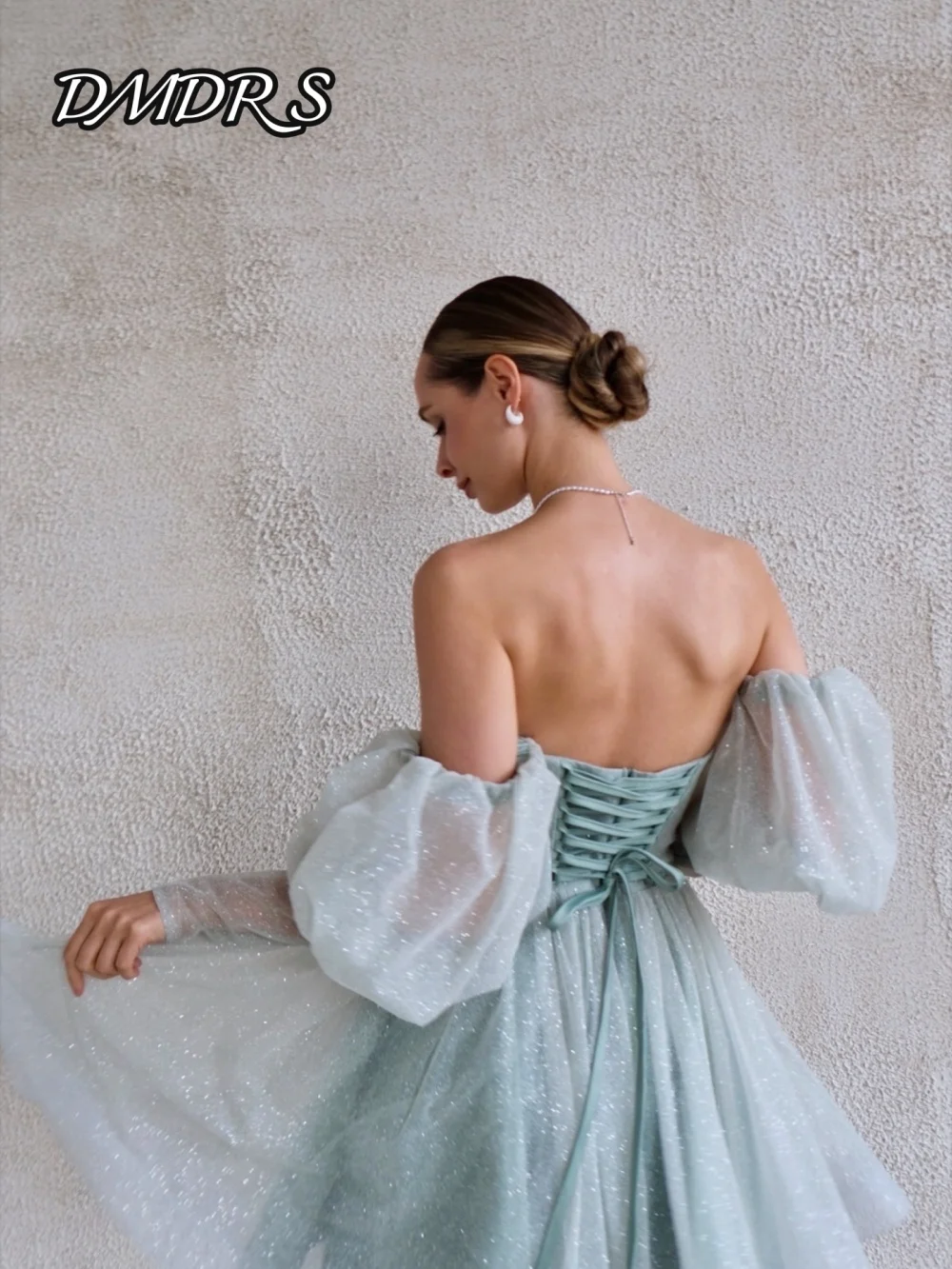 Romantische strapless avondjurk Stijlvolle feestjurk met korte mouwen Klassieke A-lijn Knielange feestjurken Op maat gemaakt فساتnement