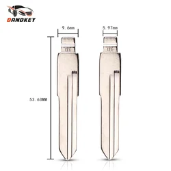 Dandkey #01 Replacement Car Key Blade For VW Volkswagen Golf Santana Jetta For Audi 100 HU49 Blank Key Uncut Blade Car-styling