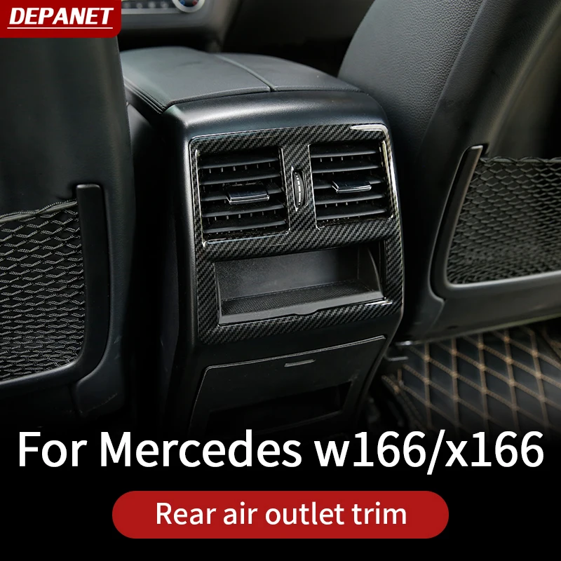 For Mercedes Benz ML350 320 2012 GL X166 GLE Coupe C292 amg W166 350d GLS carbon Air Condition Frame Cover Interior accessories