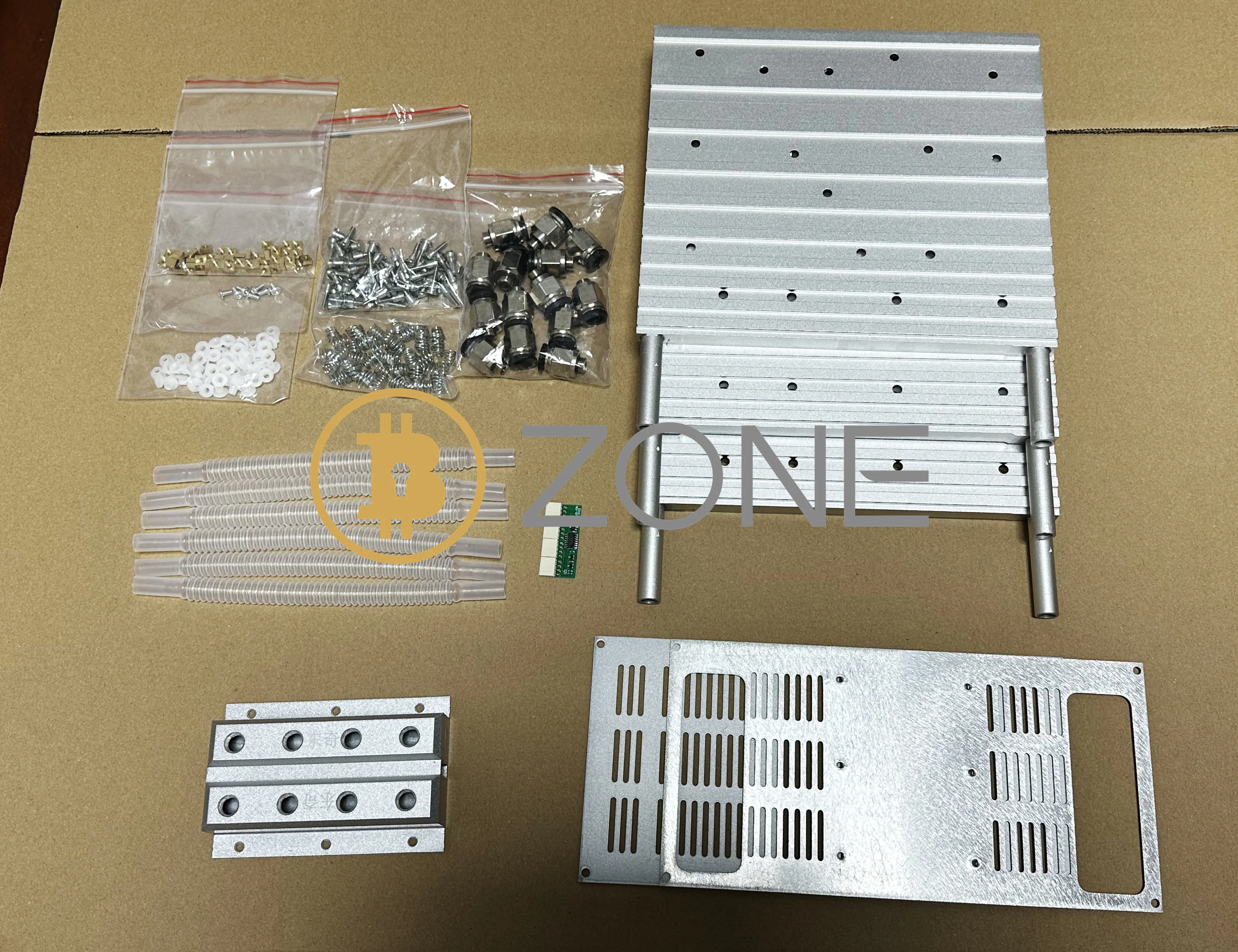 Imagem -02 - Radiador de Dissipação de Refrigeração Líquida Bloco de Água com Parafusos Kit para Bitmain Antminer S19jpro Mais 117t 120t