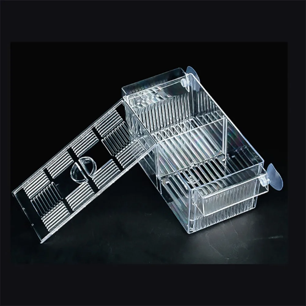 Caixa de Isolamento para Peixes Guppy e Peixe Palhaço, Incubadora para Camarões, Caixa de Criação de Peixes, Caixa de Eclosão para Peixes Bebês, Caixa de Isolamento para Peixes, Caixa de Criação para Aquário