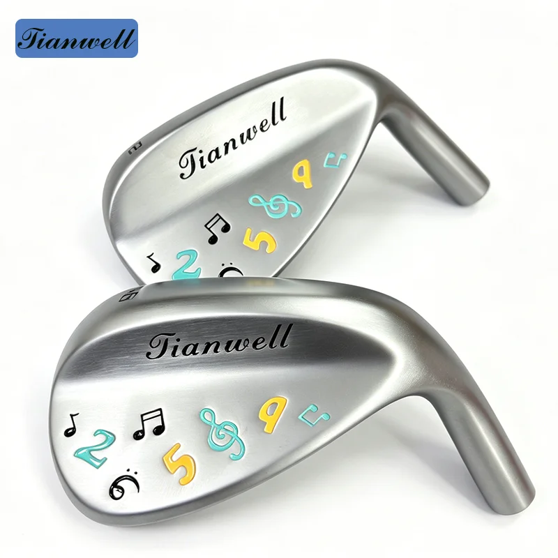 

Tianwell Golf Wedges Set 48/50/52/54/56/58/60 Degree Musical note pattern Golf Sand Wedges Club Head only no shaft