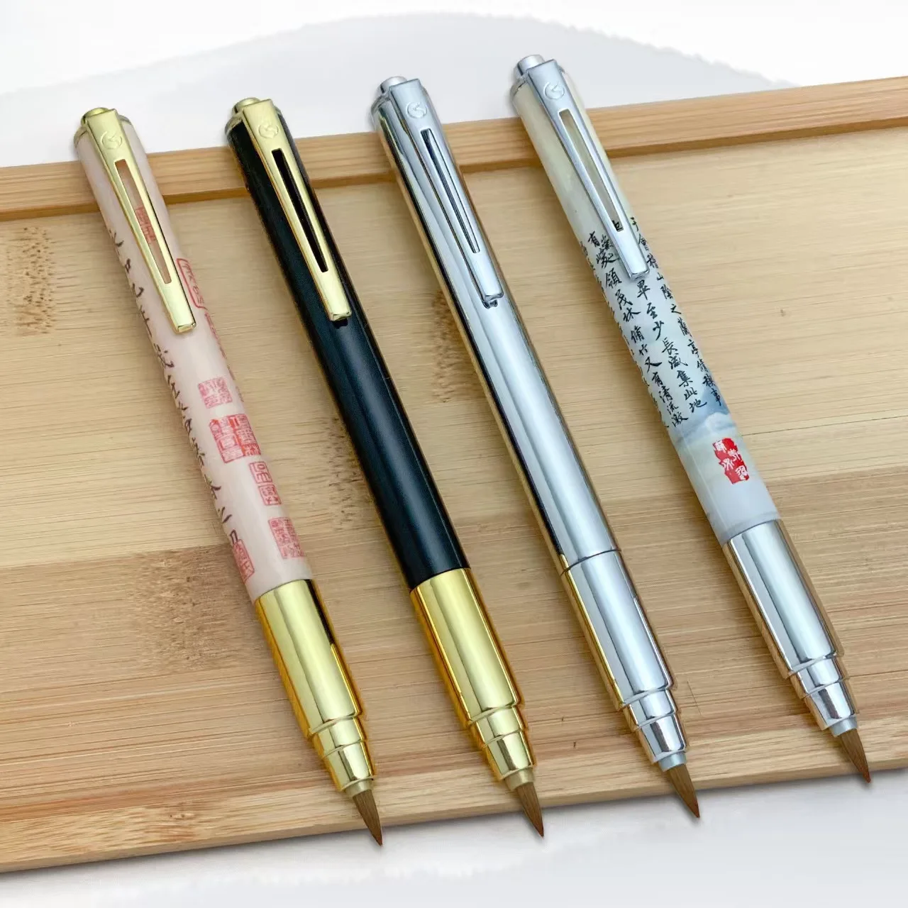 Pen Push Switch Soft Weasel Hair Type Calligraphy Brush Beginner Writing Regular Script Student Chinese Painting And Writing