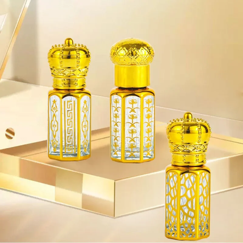 

20/50pcs 3/6/12ml Empty Glass Perfume Bottle Roll-on Bottle Attar Oil Bottle Essential Oil Bottle With Roller Wholesale