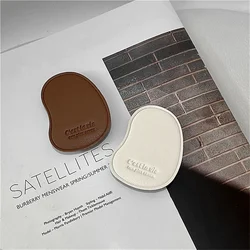 Ins Korean Leather Phone Grip Tok Griptok Luxury Holder for IPhone 16 15 14 13 Promax Accessories Universe Phone Stand Kickstand
