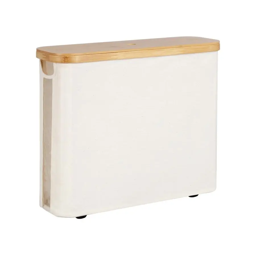 

Toilet Paper Storage with Bamboo Lid, Toilet Paper Holder Basket for Up to 9 Mega or 12 Regular Size Rolls, Medium Paper Storage