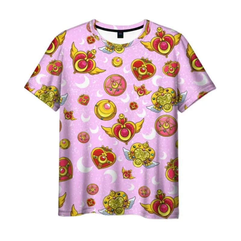 Fun Fruit Graphic 3D Printed Summer Fashion New Men's And Women's Casual Creative Simple Round Neck Short Sleeve T-shirt Tops