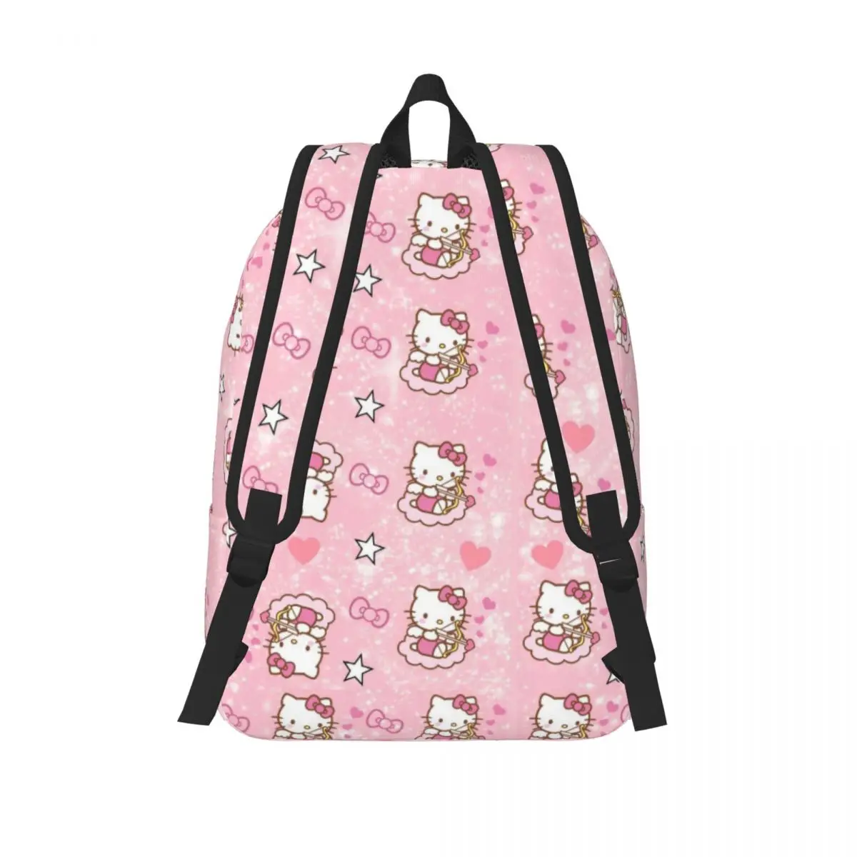 Hello Kitty Pattern for Men Women Student School Book Bags Cute Cartoon Daypack Middle High College Outdoor