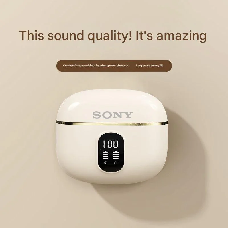 Oryginalne słuchawki bezprzewodowe Sony X87 TWS Bluetooth, dźwięk stereo, wyświetlacz LED, słuchawki muzyczne, redukcja szumów, słuchawki sportowe — zdjęcie produktu 2