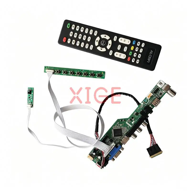 Controller Board Fit LTN145AT01 LP145WH1 N134B6 LTN160AT06 1366*768 LVDS-40 Pin USB+AV+VGA+HDMI Laptops Monitor 1366x768 Kit DIY