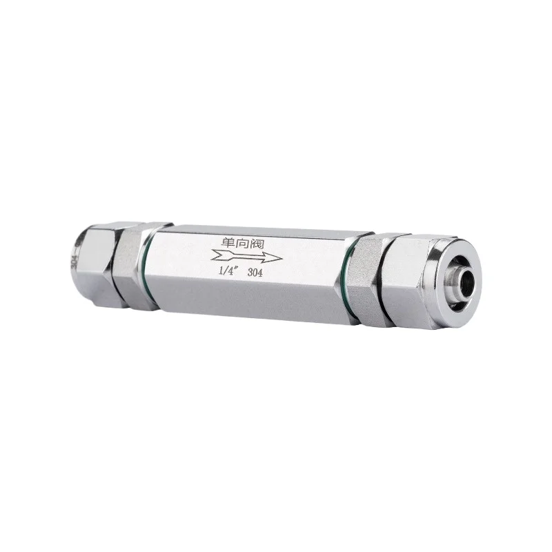 304 stainless steel quick screw pneumatic check valve, quick screw check valve 2 points