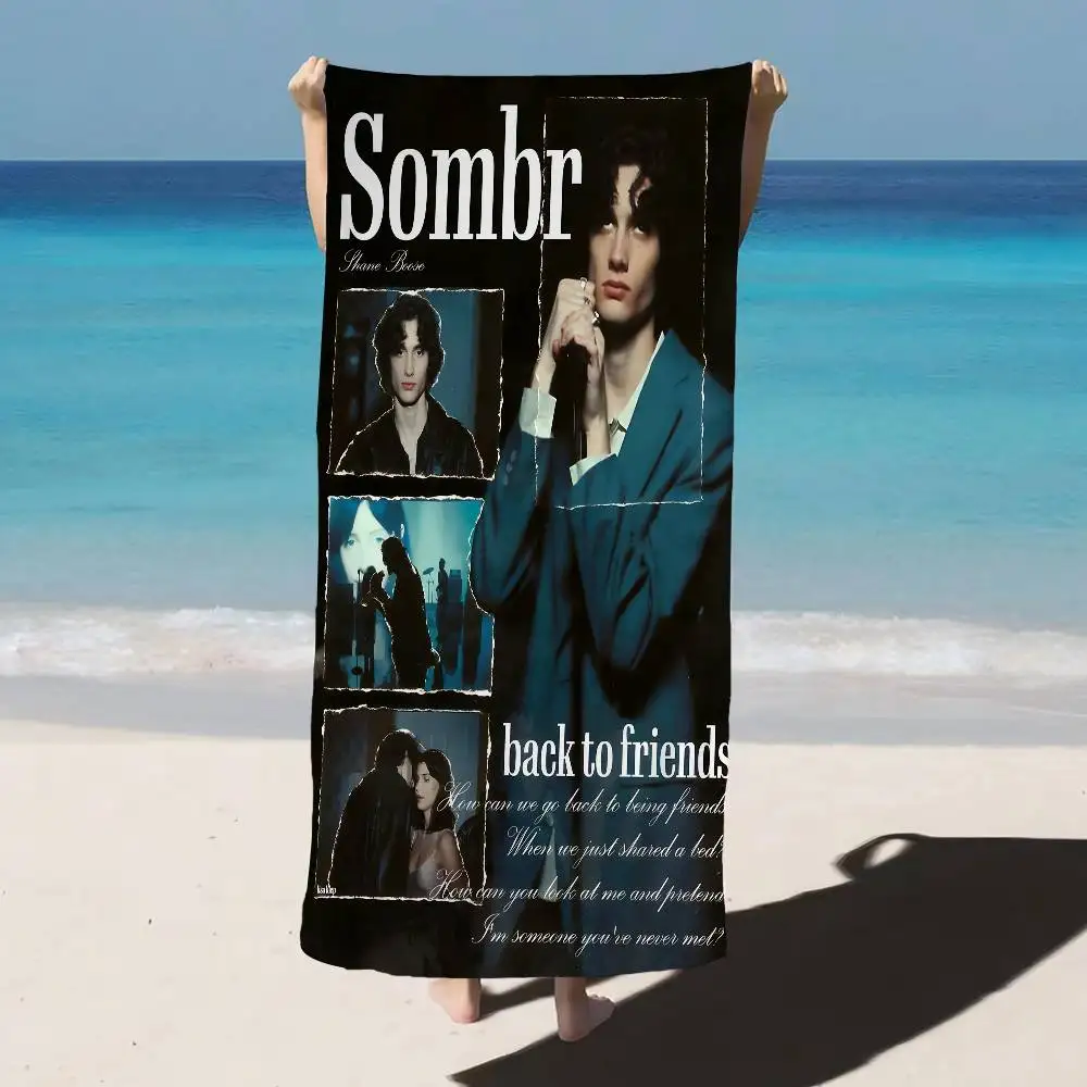 Popularity soars S-Sombr S singer Microfiber Beach Towel Absorbent Quick dry Soft Yoga Swimming Resort Mountain Climbing Towel