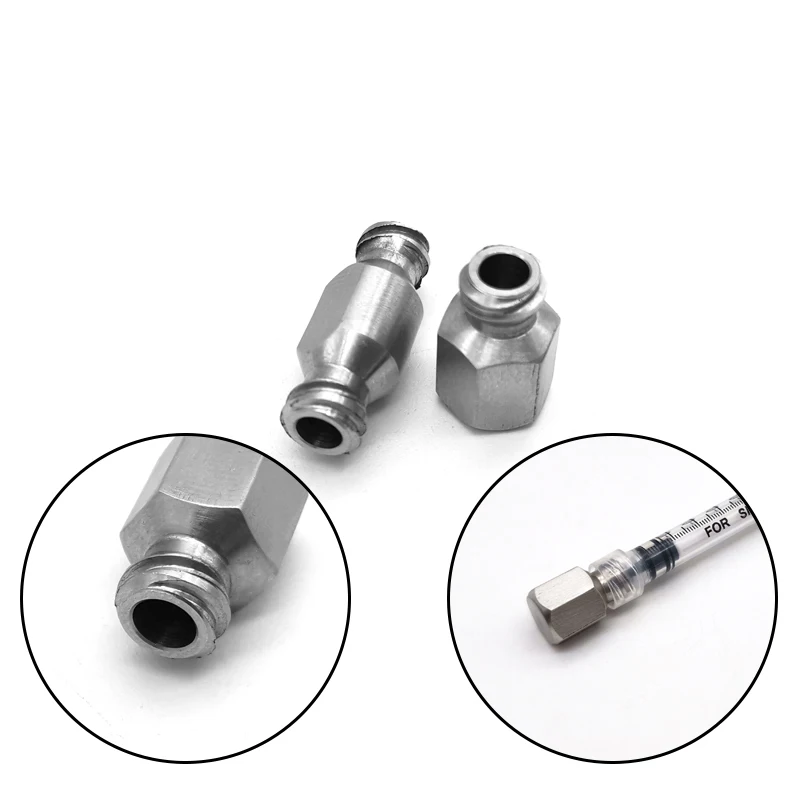 Stainless Steel Plug Converter Needle Appliance Cylinder Cover Universal Joint Metal Interface Syringe Screw Converter Head