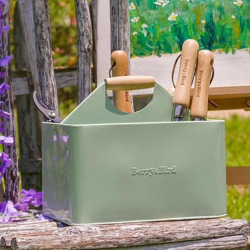 Metal Gardening Storage Basket Handheld Pruning Tool Organizer Box Household Portable Shears Shovel Glove Storage Baskets