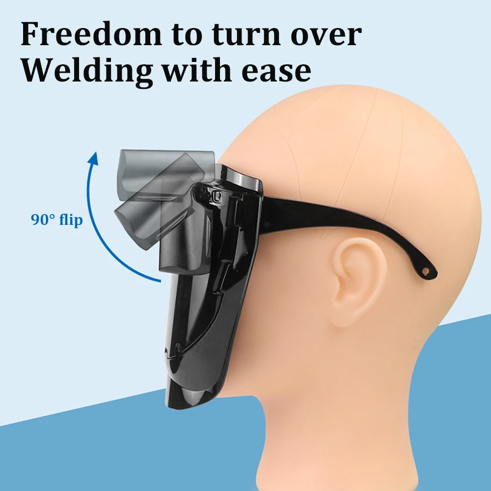 Electric Welding Face Mask Automatic Dimming Protective Cover Welding Full Face Welding Laser Strong Light Special Glasses