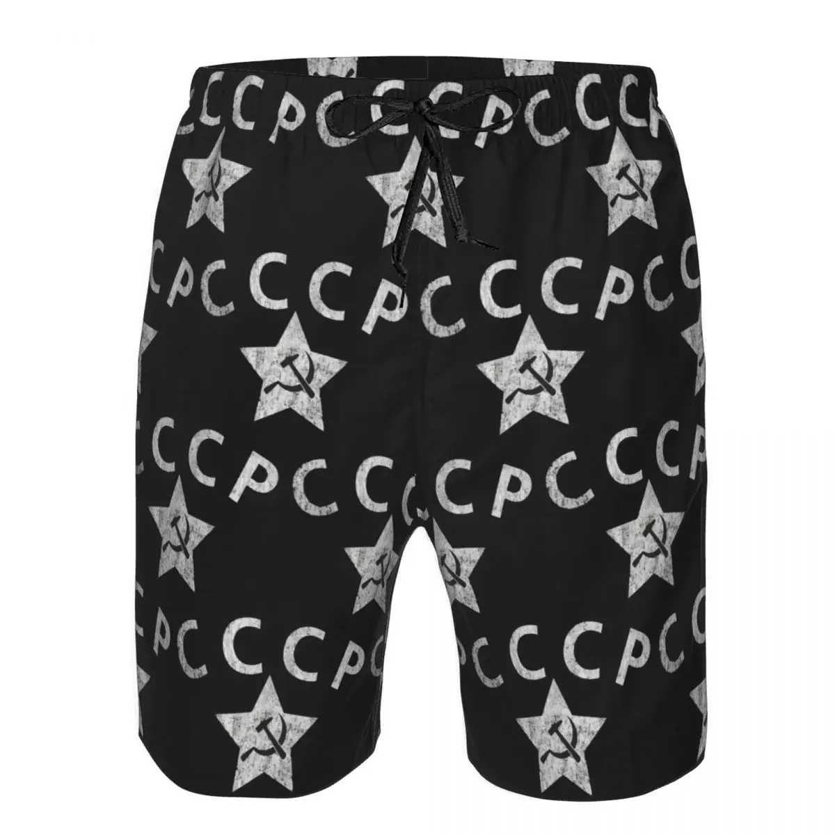 Hammer And Sickle CCCP Soviet Union Coat Of Arms Trunks Beach Board Shorts Casual Quick Dry Swimming Summer Men Pants