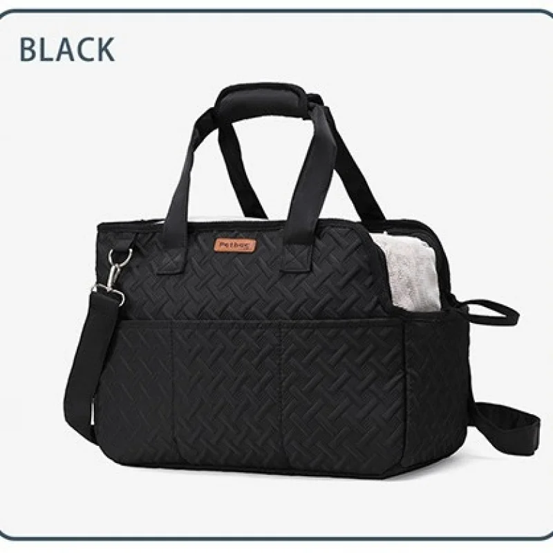 Portable travel cat bag, large capacity,er crossbody canvas lightweight soft bag, fashionable cross-border
