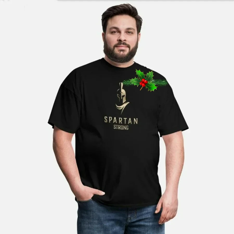 Sparta Helmet Gladiator Spartan Strong Gym Fitness Training T-Shirt 100% Cotton O-Neck Summer Short Sleeve Casual Mens T-shirt