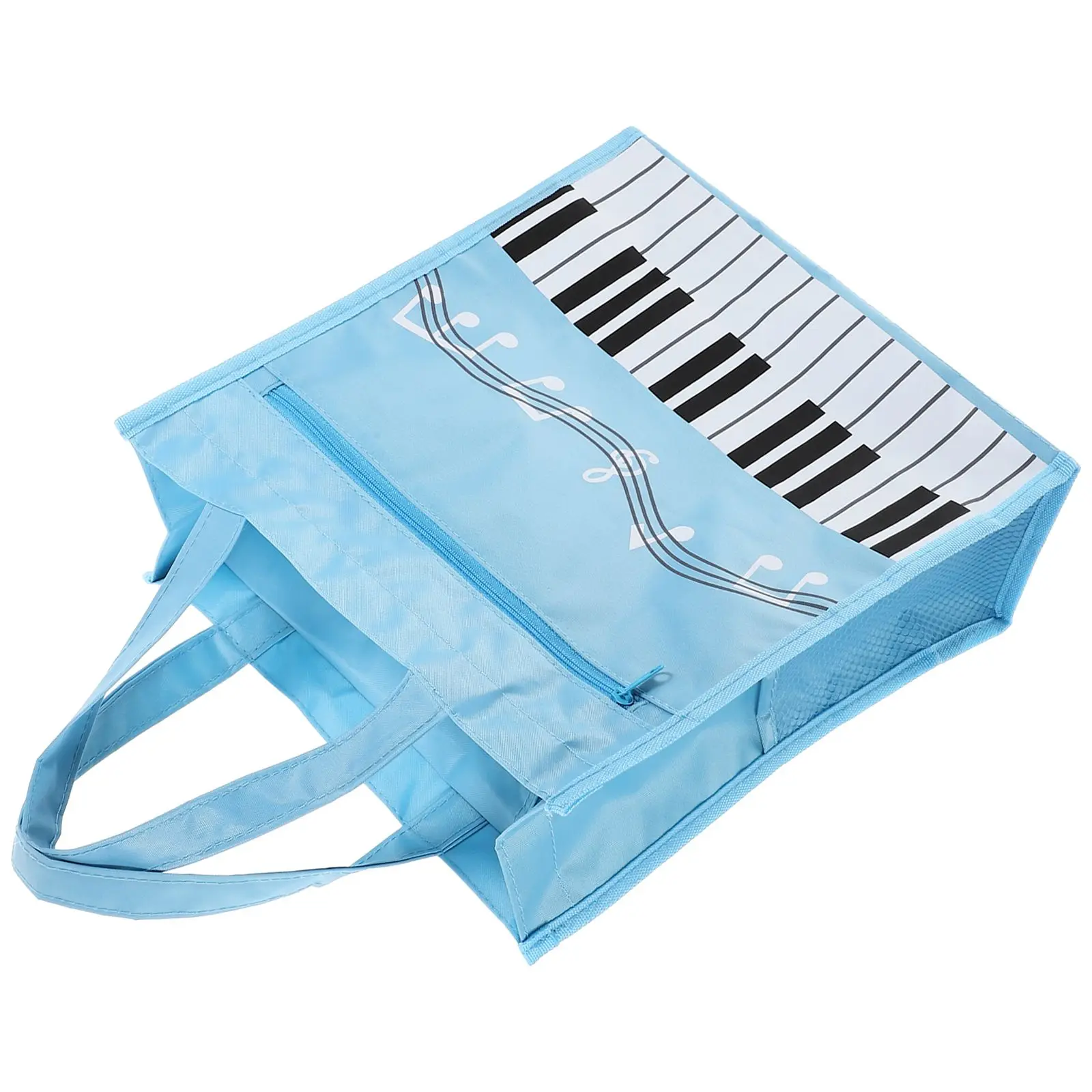 

Musical Bag Books Storage Portable Printing Girl Handbag for Women Nylon