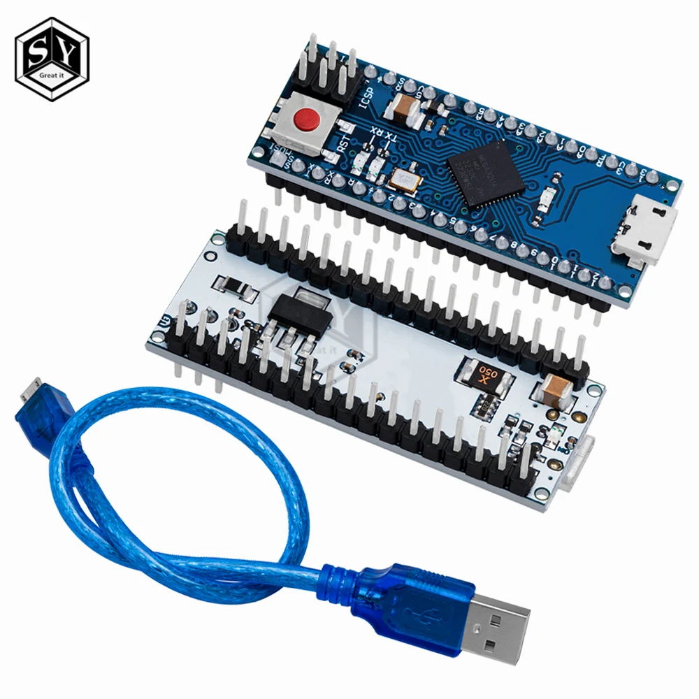 ATmega32u4 5V 16Mhz Expansion Board Module For Arduino Micro Compatible For R3 Nano Replace Pro Mini Microcontroller ONE ATmega