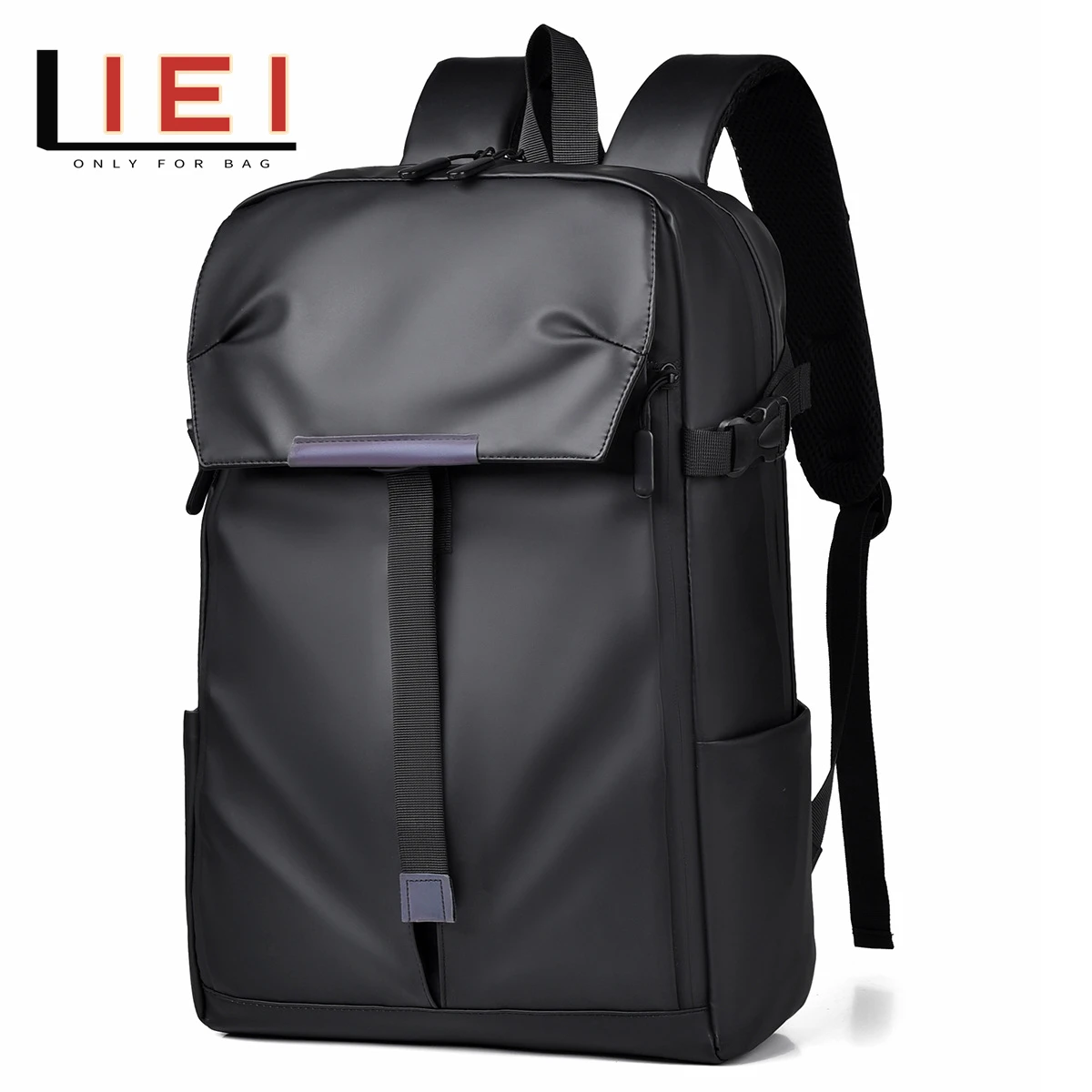 LIEI Men's Casual Backpack Large Capacity Travel Leisure Solid Color Laptops Backpack Fashion Men And Women Students Schoolbag