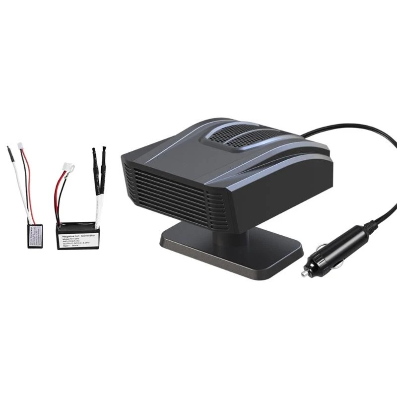 Car Defroster Demister 12V/24V Electric Heater Fan Adhesive Windshield Defogger