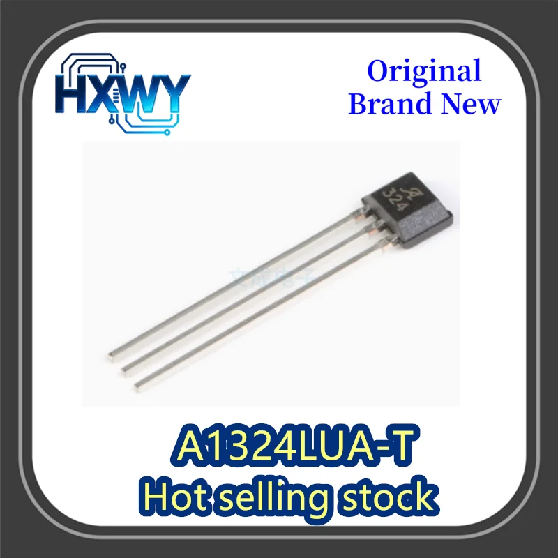 

(5/50 pieces) A1324LUA-T Silkscreen 324 A324 Through-hole SIP-3 Low Noise Linear Hall Effect Sensor IC Brand New Original