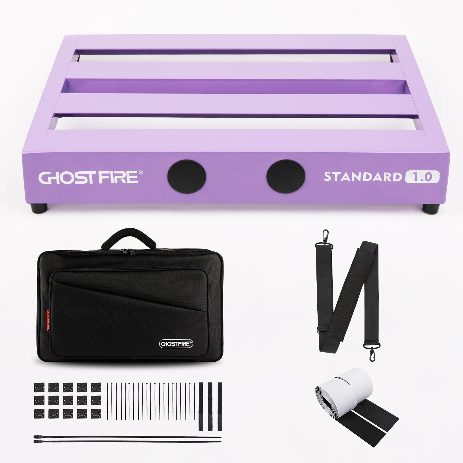 Ghost Fire V Series Purple color Guitar Effector Board Stand Aluminum Alloy Effect Pedalboard Guitar Pedal Board