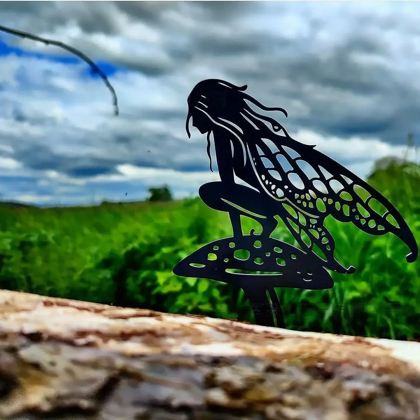 تيكي - ديكور خارجي معدني مستوحى من الحديقة للمنزل والحديقة - لفناءك والحديقة كديكورات حديقة ساحرة