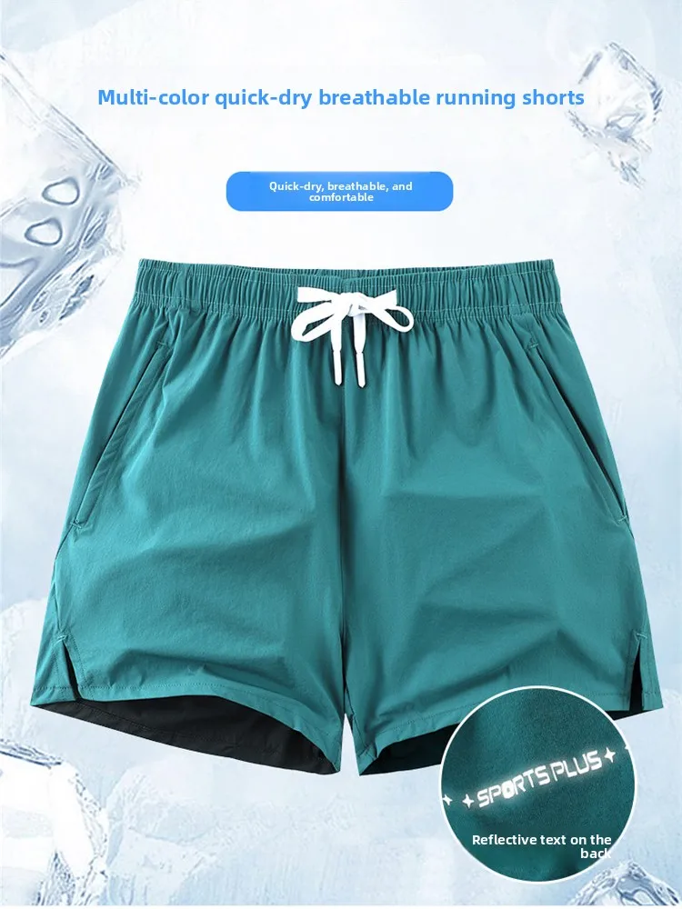 

Ледяной шелк Qui Dry ort Брюки Мужчины Женщины Лето Тонкие Прохладные ощущения Tee-quarter Длина Бег Fitn Пляжные orts Повседневные ...