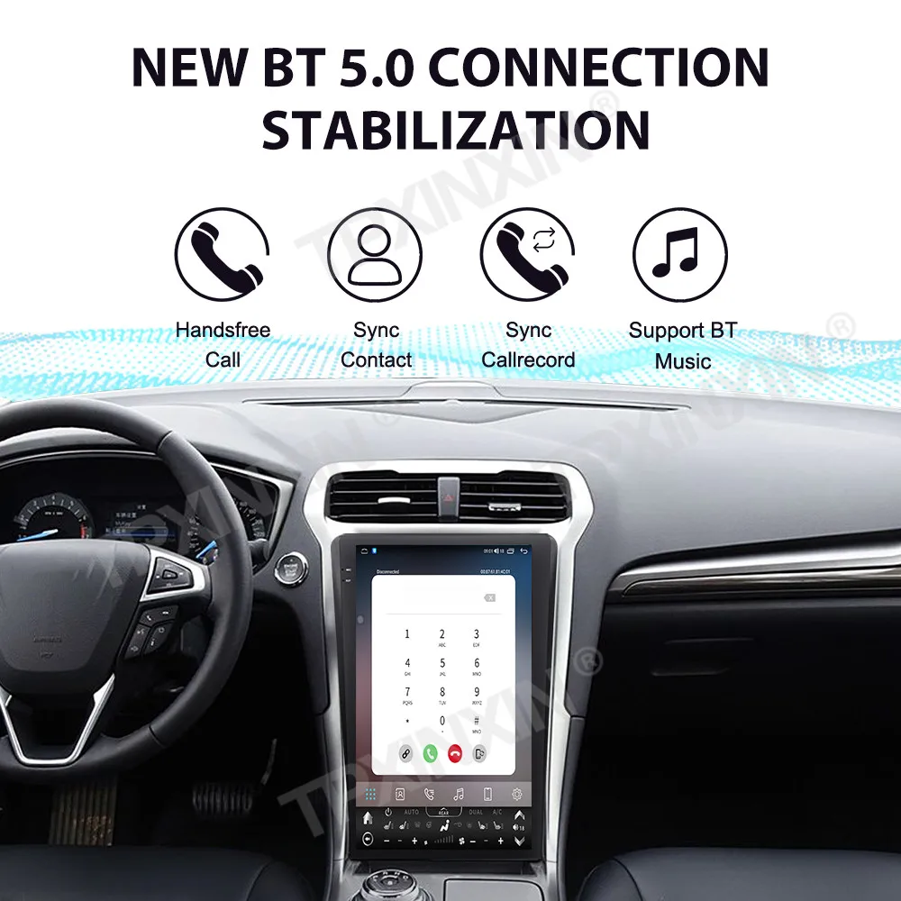 13.6 Inch Android 13 Multimedia For Ford Mondeo 2013~2020 GPS Navigation Car Radio Stereo With BT5.0 Wifi 4G Video IPS Head Unit