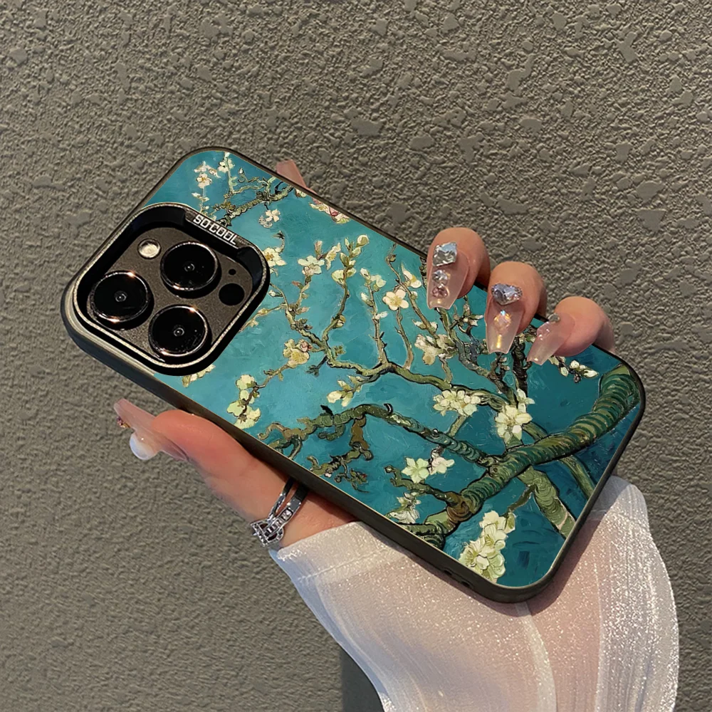 Van Gogh Starry Sky Art Phone Case For IPhone 16 15 14 13 12 11 Pro Max X XR XSMAX 8 7 Plus Matte Shockproof Back Cover
