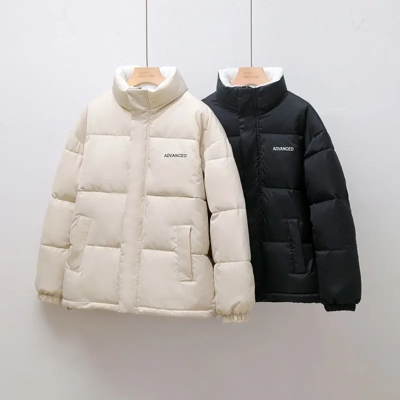 Nouvelle doudoune en coton et velours épais, veste chaude et polyvalente en velours d'agneau