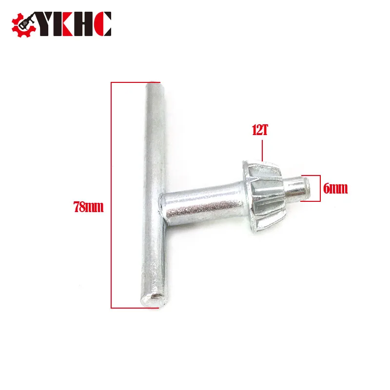 12 Tooth Drill Chuck Key Collet Wrench 6mm Replace For Makita Bosch Electric Hammer Drill Power Tool Accessories Spare Parts