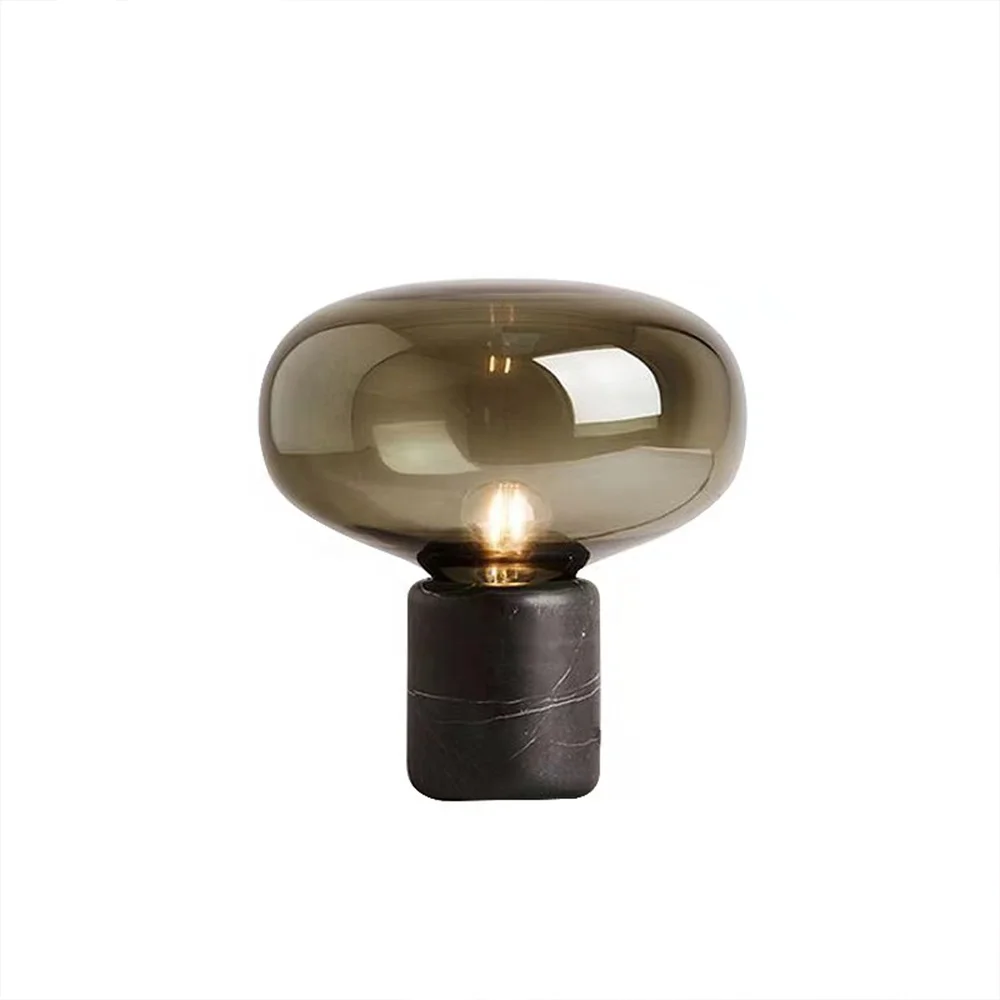 

Post-modern marble glass table lamp Nordic simple decorative table lamp