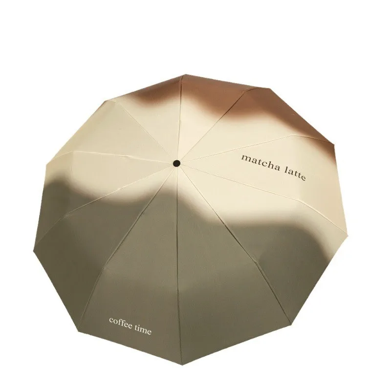 

Strong windproof automatic umbrella 8-bone sunshade, UV protection folding umbrella, rainproof women's large sunshade umbrella
