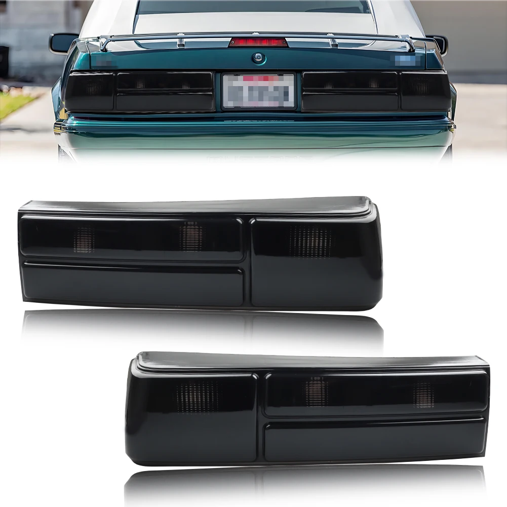 2Pcs For 1987 1988 1989 1990 1991 1992 1993 Ford Mustang Rear Bumper Reverse Light Brake Light Tail Light Backup Light Cover