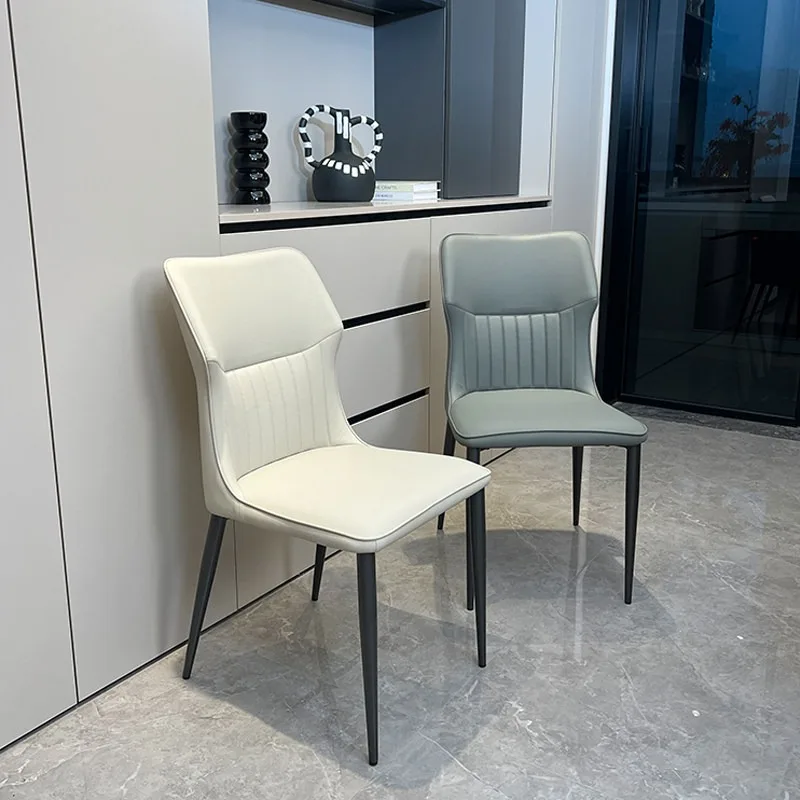 Dining Chair,household Chairs, Metal Cat Paw Skin Dining Room Backrests, Luxury Designer Living Room Soft Pack Stool Furniture