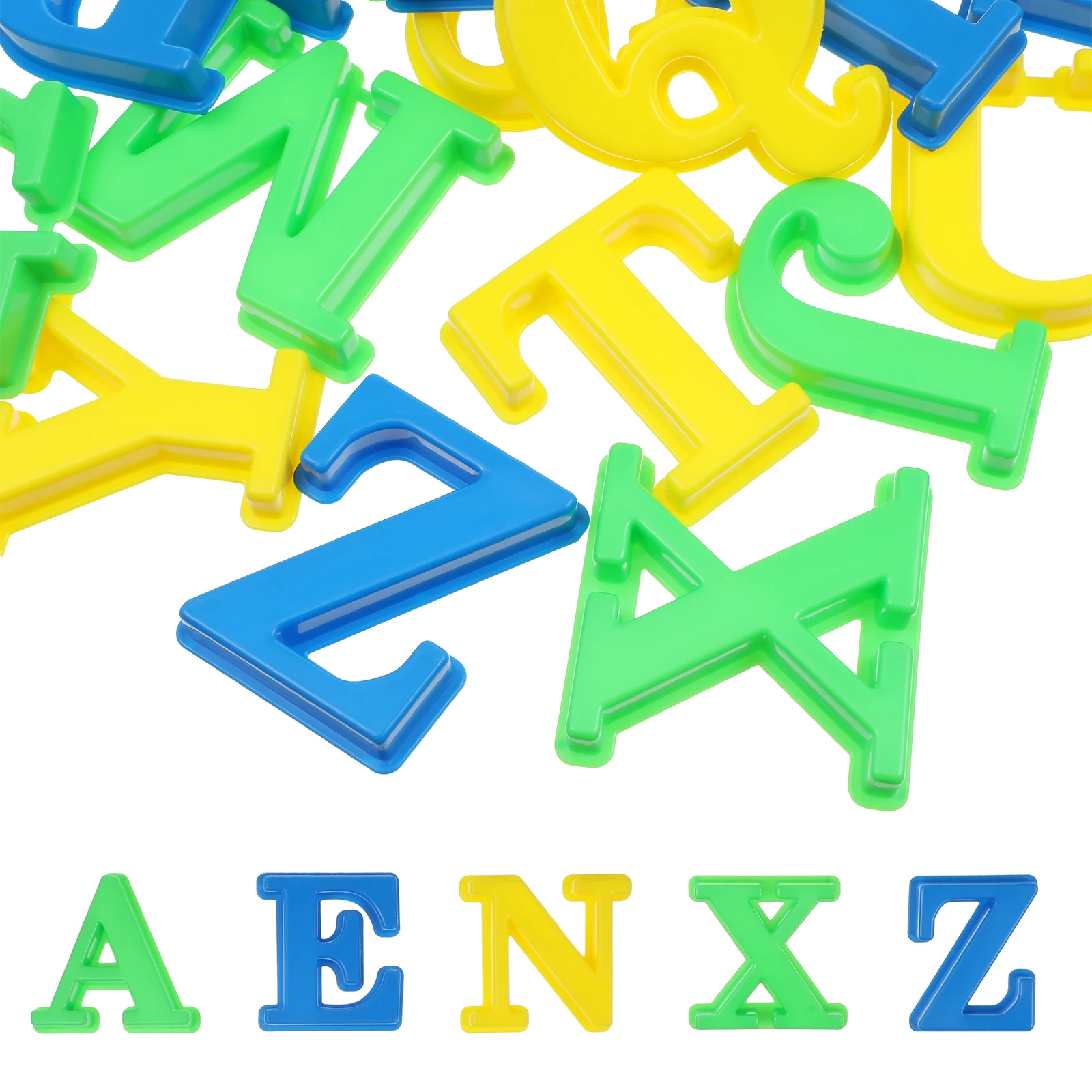 26Pcs Sand Molding Kits Brightly Colored Alphabet Shapes for Childrens Outdoor Beach Play Learning Language Skills At Home