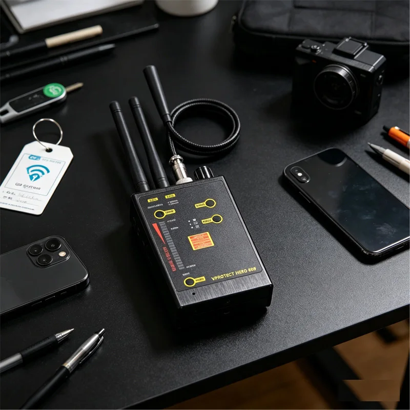

Hero 009 RF Signal Detector 50MHz-6GHz Anti-Eavesdropping Hidden Camera GSM Wi-Fi Bluetooth Magnetic Tracker Finder for Home Car