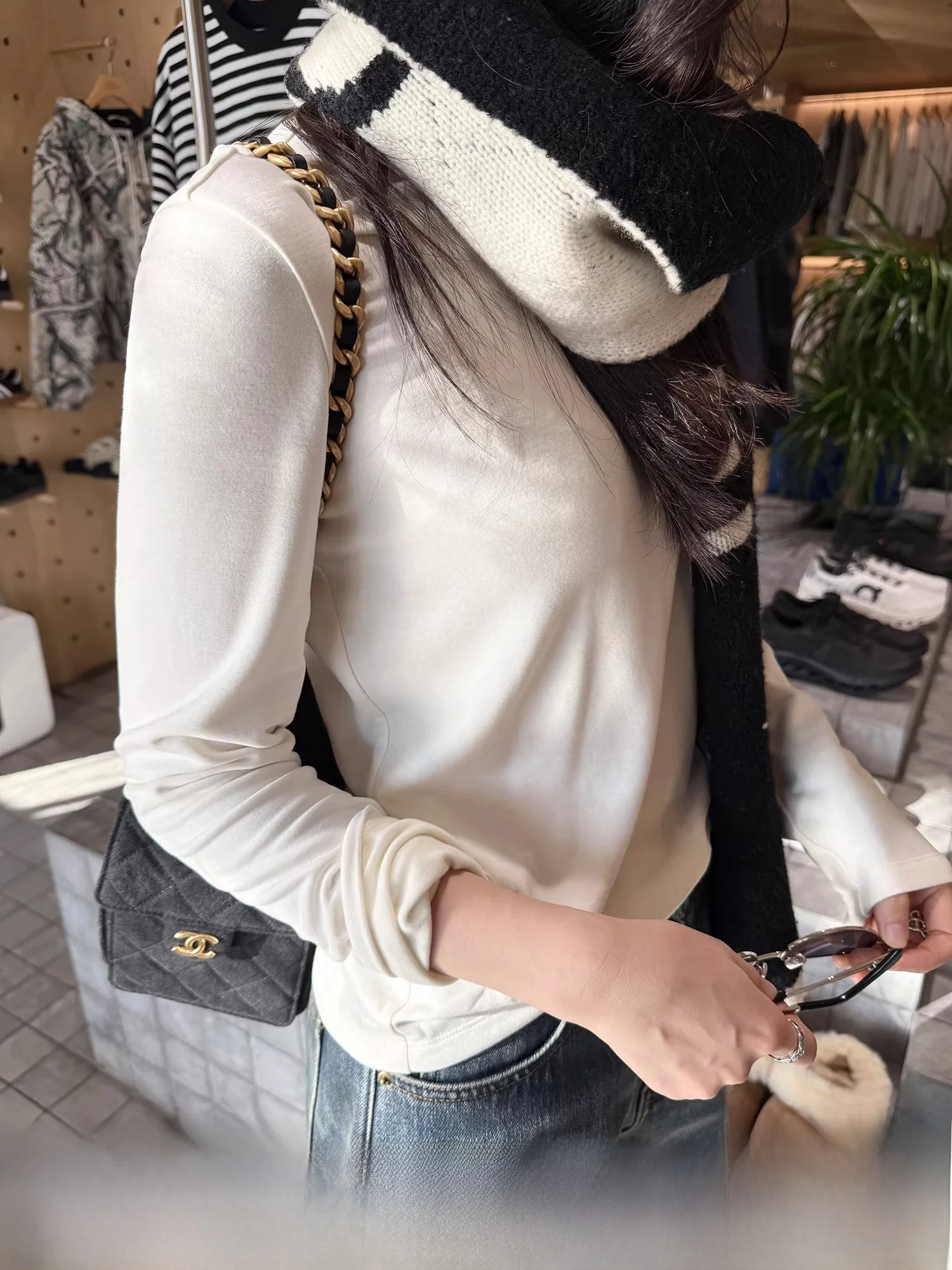 

Теплая зимняя женская футболка с длинным рукавом из флиса, базовый слой, внутренняя одежда, повседневный прямой крой, топ для ежедневной носки